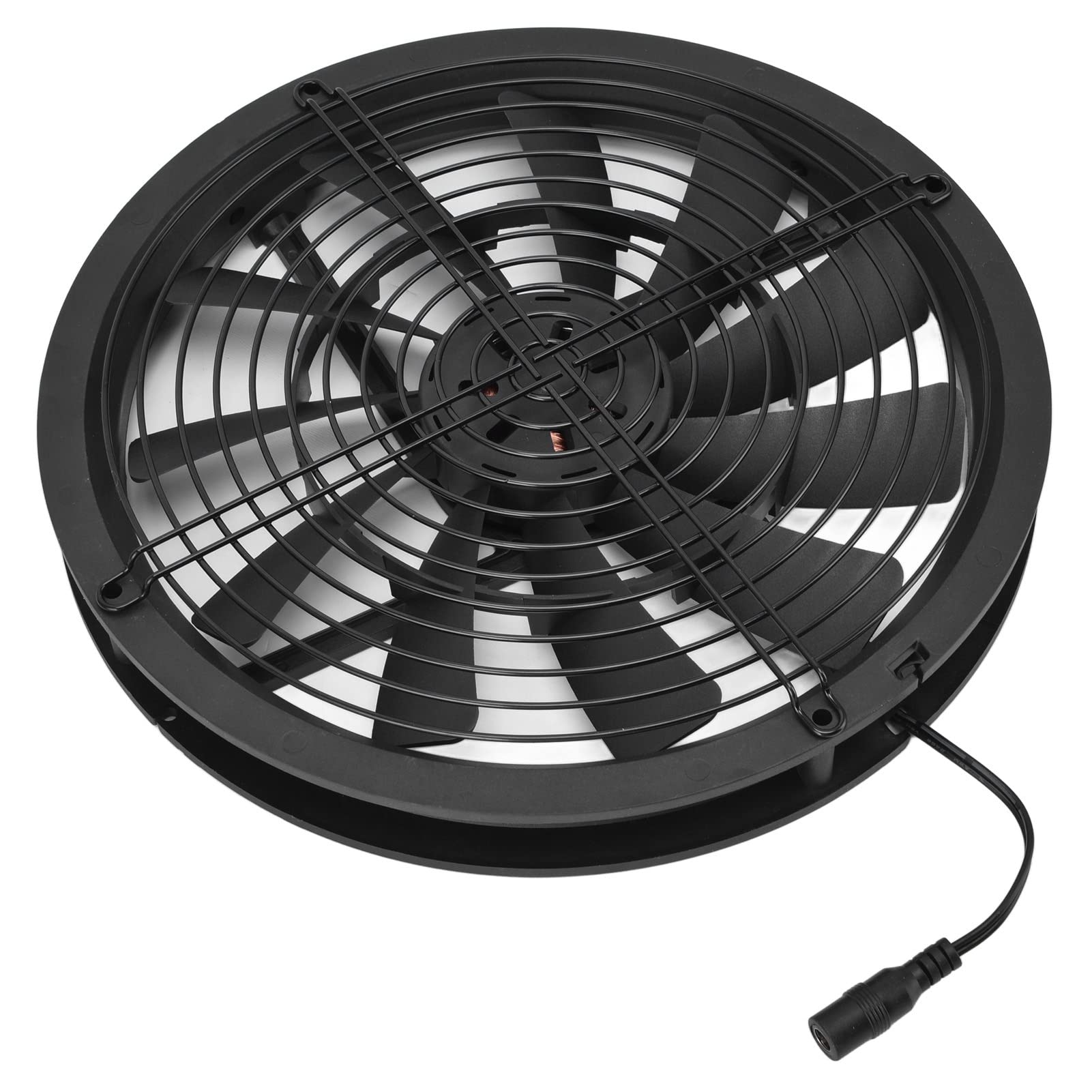 Haofy 10in 100W Solar Panel Fan Kit - Waterproof Solar Powered Exhaust Fan for Chicken Coops, Sheds, Crawl Spaces & Pet Houses - Perfect for Ventilation in Small Spaces, Greenhouses & Window Exhaust