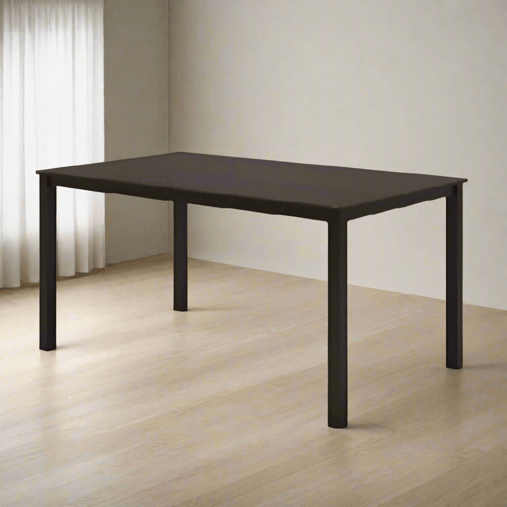 Mireille Solid Wood Dining Table 150cm - Modern Farmhouse Style Dining Room Table for 6-8 People - Perfect for Family Gatherings & Dinner Parties