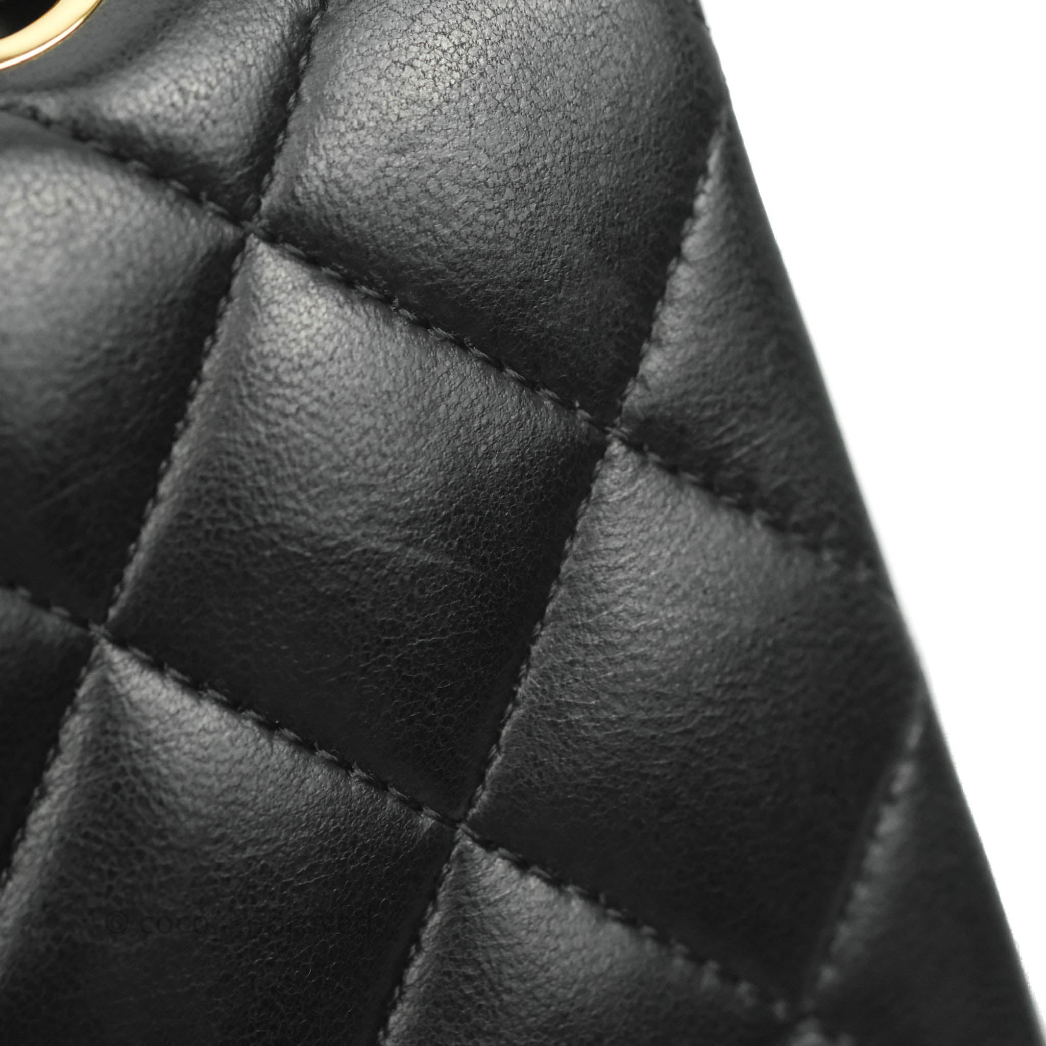 Chanel Classic Medium Double Flap Bag Black Lambskin Leather with Gold Hardware - Luxury Handbag for Women, Perfect for Evening Events & Special Occasions