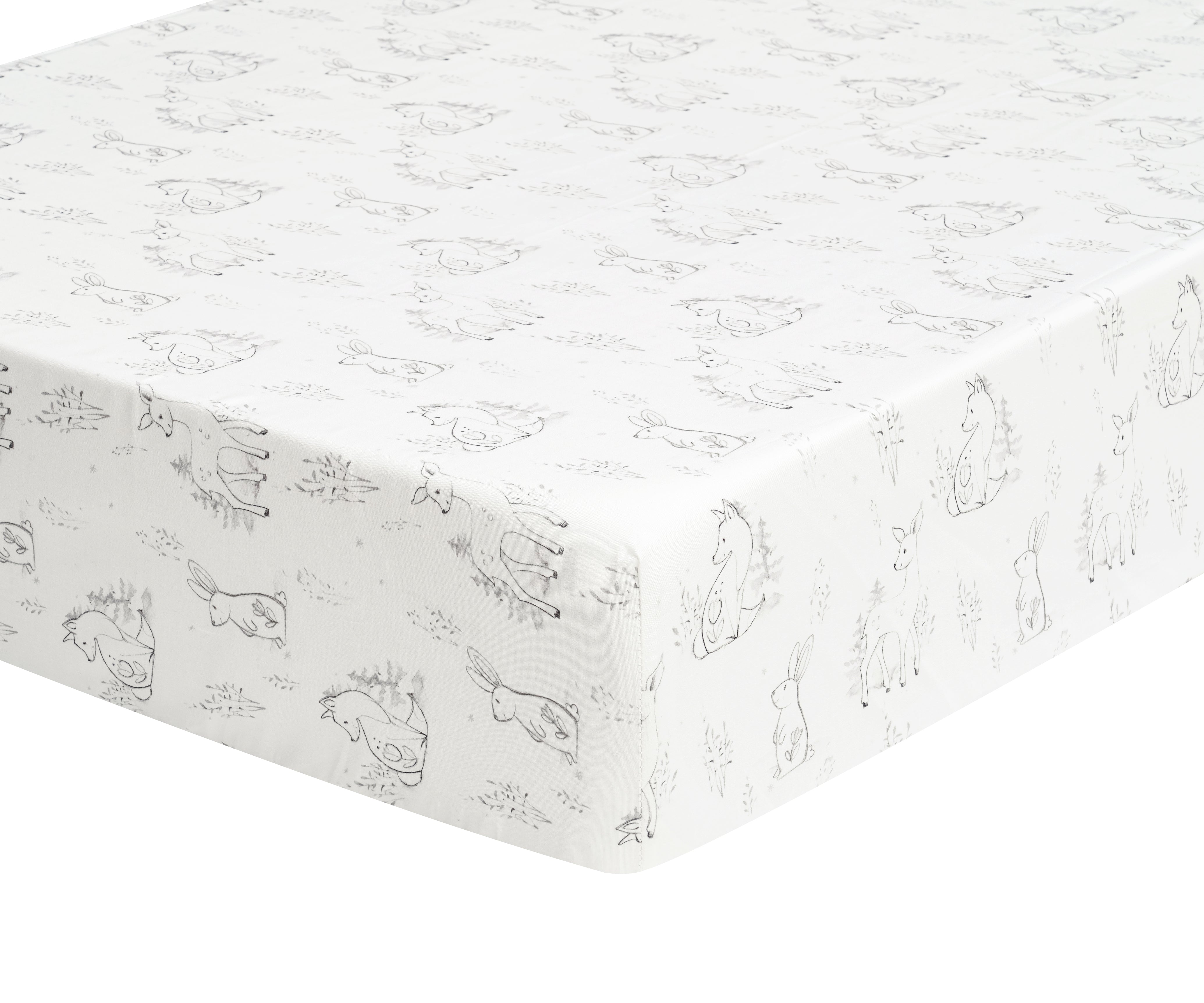 Mills Waffle White Crib Fitted Sheet - Soft Breathable Cotton Crib Sheet for Baby Nursery, Perfect for Boys & Girls - Fits Standard Crib Mattresses (White) - Ideal for Daycare, Home Nursery & Travel