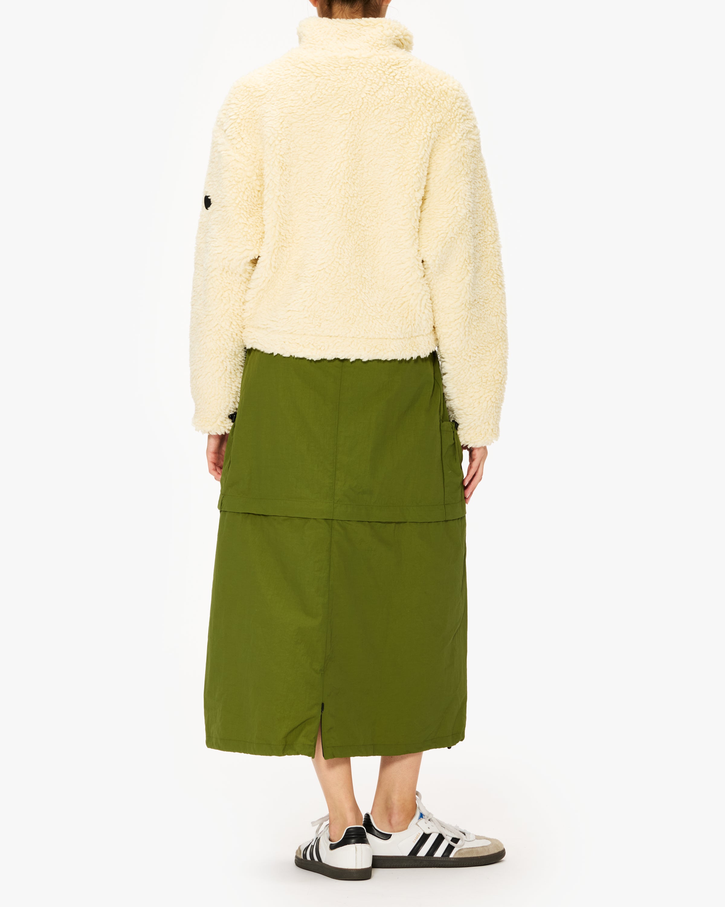 District Vision Cropped High Pile Wool Fleece Jacket - Warm Winter Outerwear for Women | Perfect for Hiking, Skiing & Outdoor Adventures
