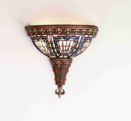 12W Fleur De Lis Wall Sconce Light - Elegant French-Inspired Lighting Fixture for Bedroom, Living Room, or Hallway Decor
