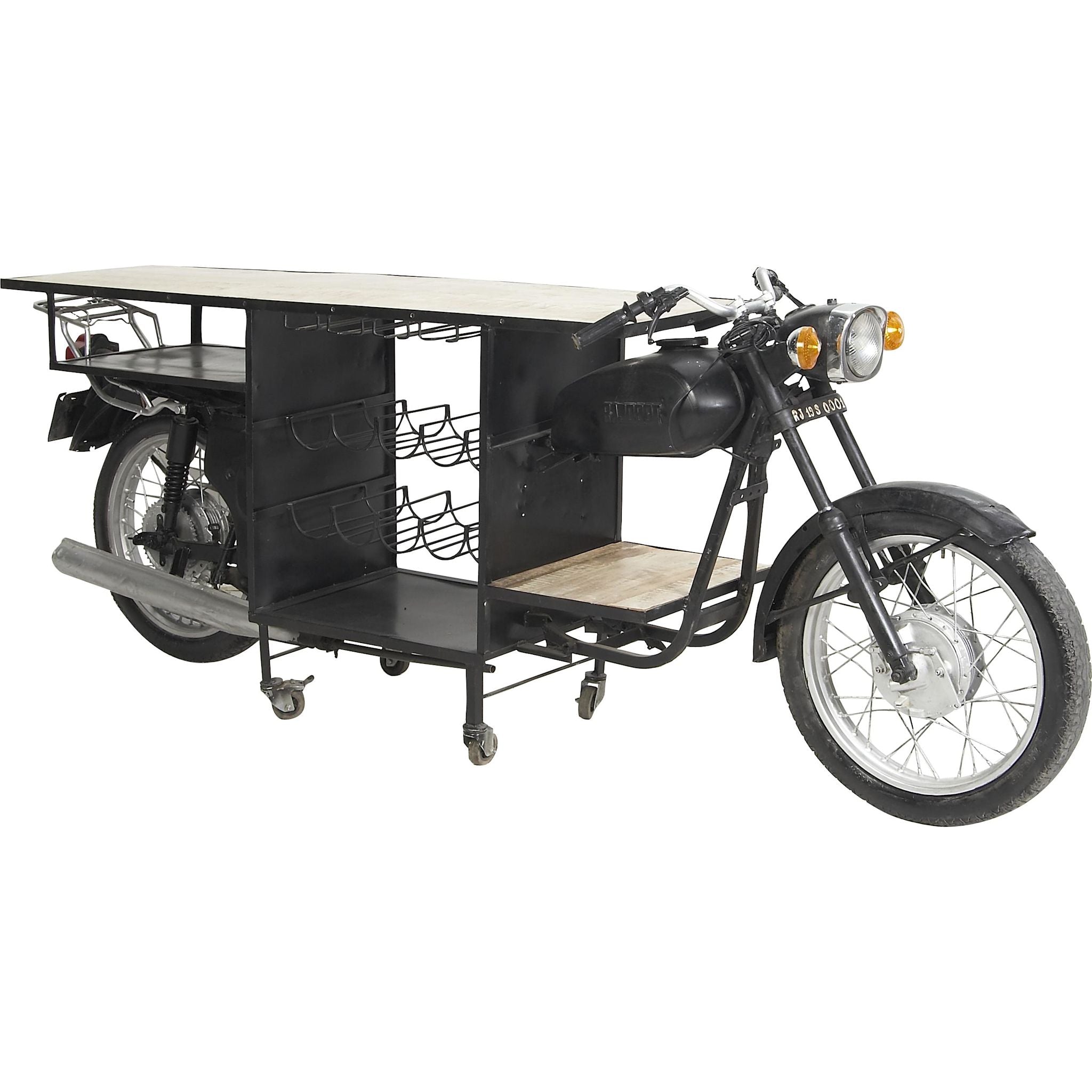 Andres Black Bar Unit - Modern Home Bar Cabinet for Living Room, Kitchen & Dining Room - Perfect for Entertaining & Storage
