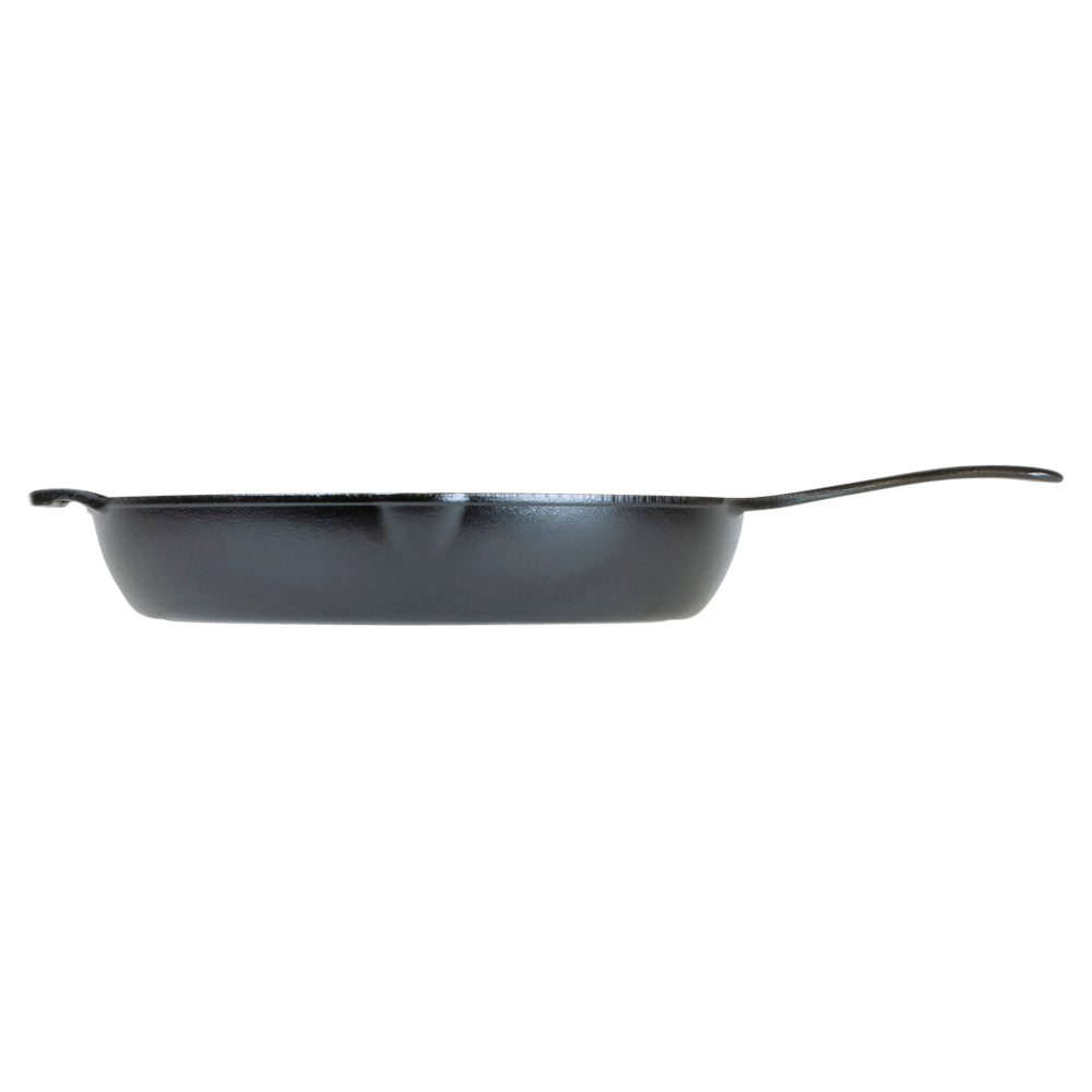 Premium Cast Iron BLACKLOCK Skillet 30cm - Heavy Duty Pre-Seasoned Frying Pan for Stovetop, Oven & Grill - Perfect for Searing Steaks, Baking Bread & Campfire Cooking