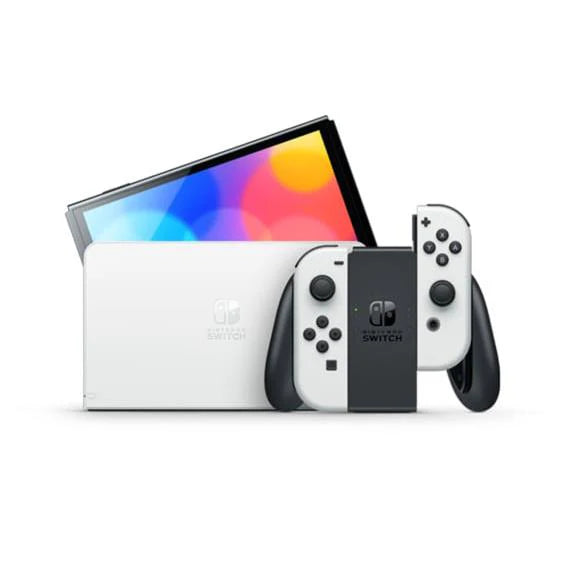 Nintendo Switch OLED Model Console - White | Portable Gaming System for Home & Travel | Perfect for Multiplayer, Online Play & Handheld Gaming
