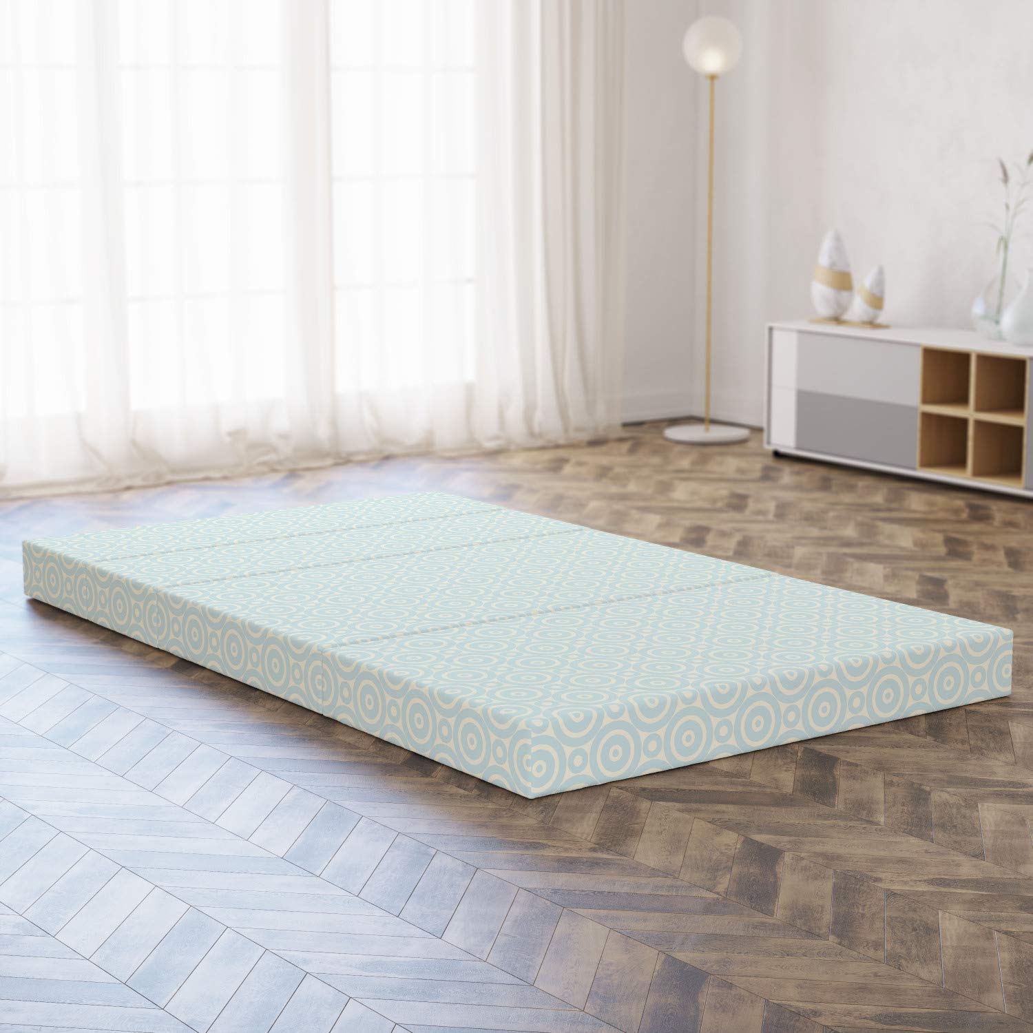 **Ambesonne Retro Foldable Mattress - 78.7