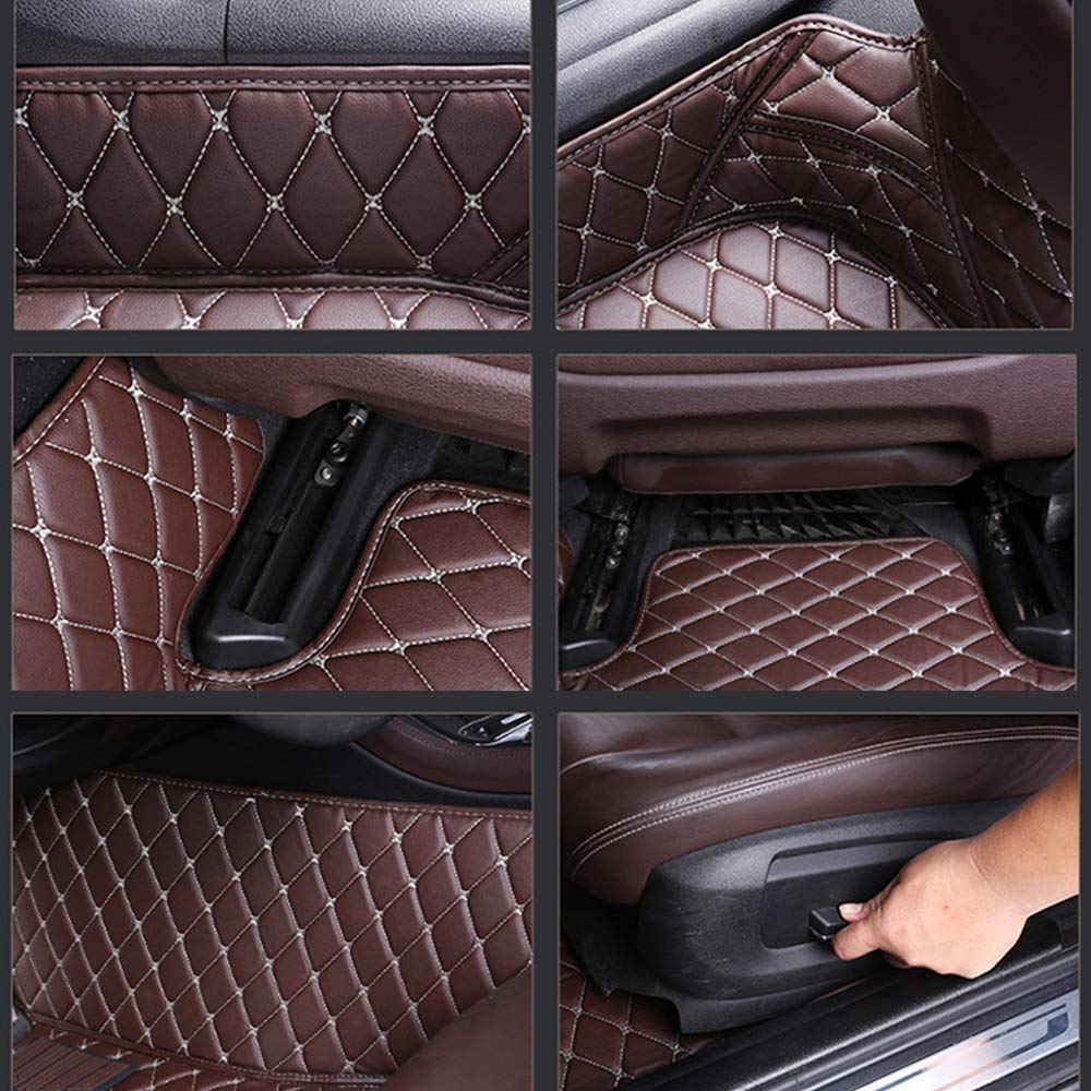 2003-2007 Nissan 350Z All-Weather Floor Mats - Full Coverage Non-Slip Car Floor Liners (Red) - Perfect for Daily Driving & Road Trips