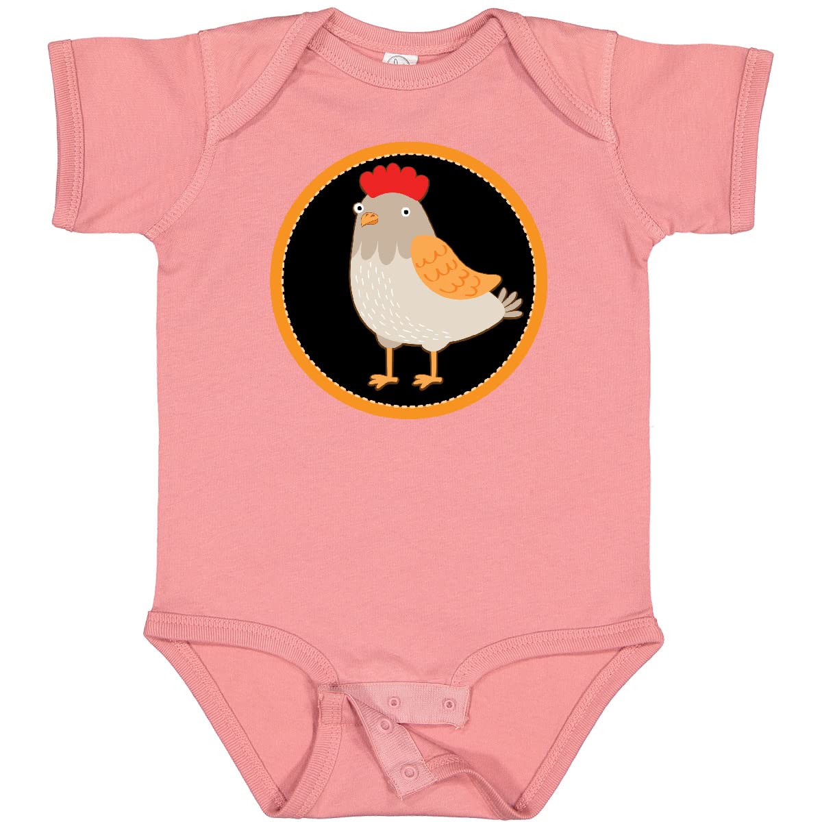 Inktastic Chicken Farmer Hen Baby Bodysuit - Cute Farm Animal Onesie for Infants & Toddlers - Perfect for Farm-Themed Parties, Photo Shoots & Everyday Wear
