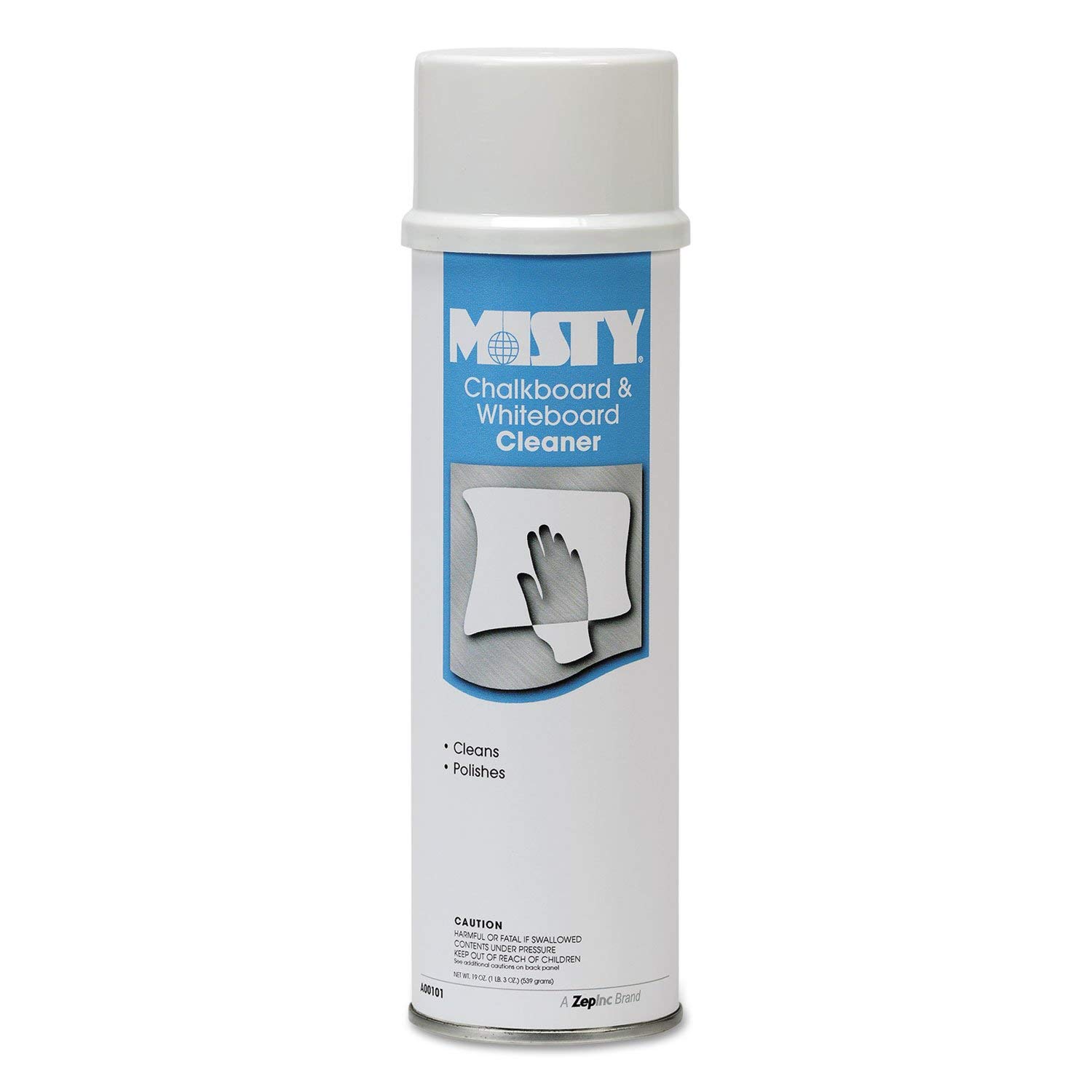 Misty A10120 Chalkboard & Whiteboard Cleaner 20oz Aerosol Spray - 12 Pack Bulk Case - Ideal for Classrooms, Offices & Home Use