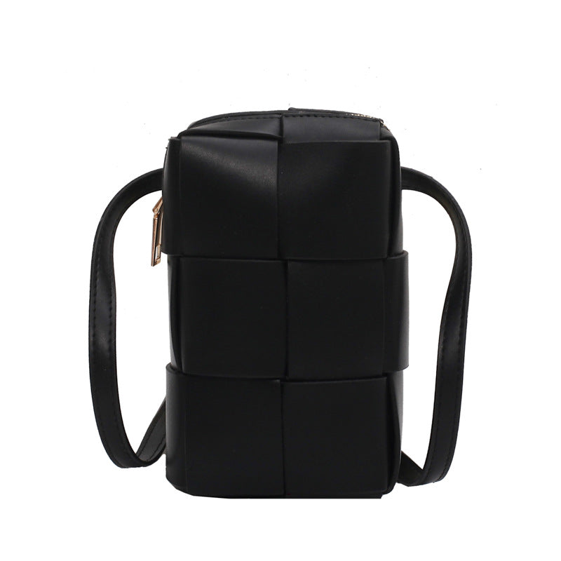 Stylish Weave Design Solid PU Leather Crossbody Bags for Women - Perfect for Everyday Use, Travel & Shopping