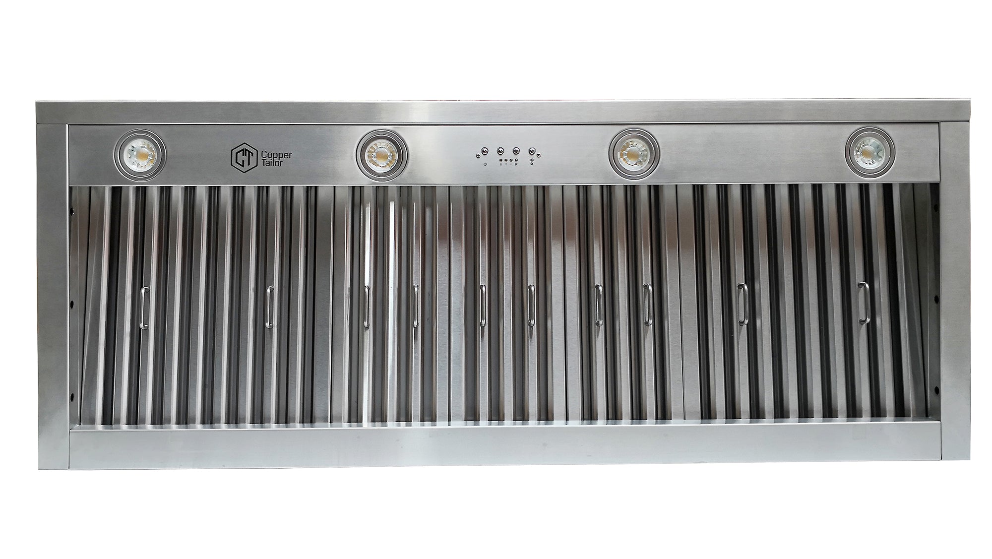 RHM Copper Under Cabinet Range Hood - 30 Inch Stainless Steel Kitchen Vent Hood with LED Lights - Perfect for Modern Kitchens, Apartments & Small Spaces