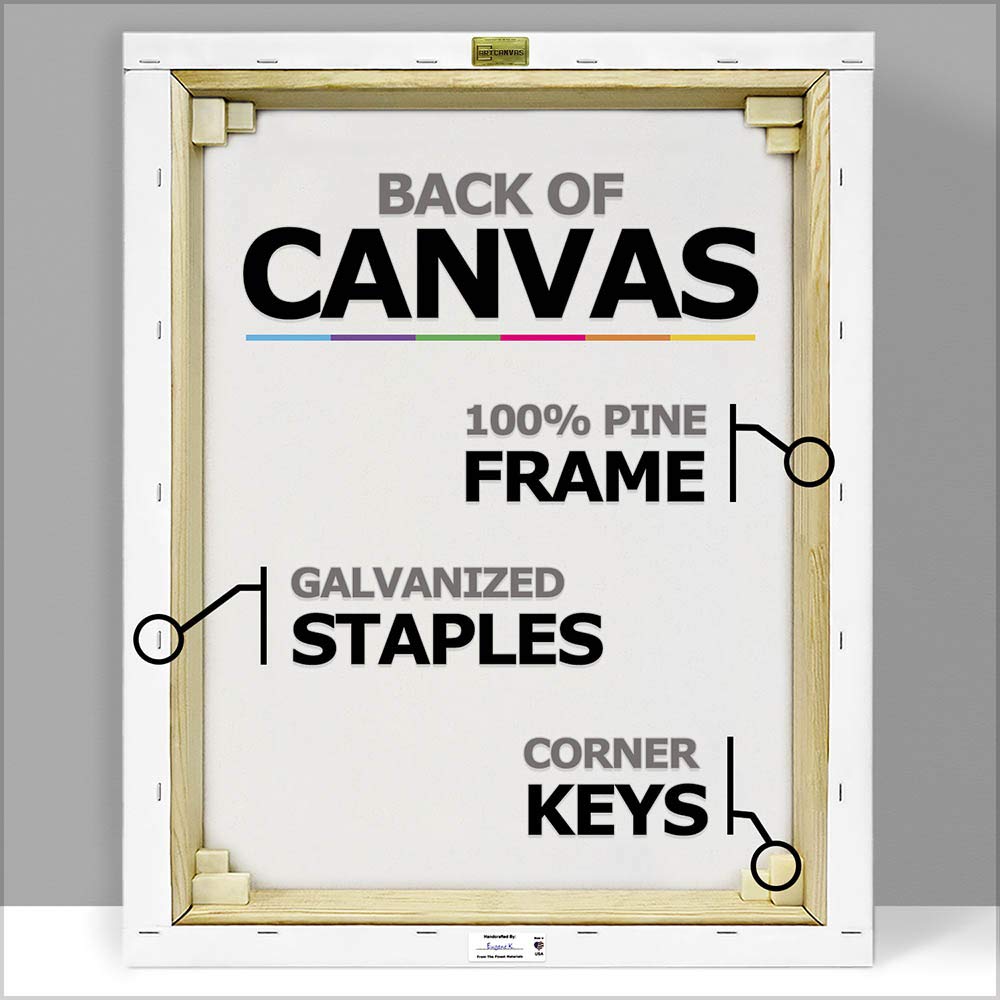 Banksy Inspired 'This is My New York Accent' Canvas Art Print - 18x18 Inch Stretched Framed Wall Decor, Giclee Painting Poster for Living Room & Office