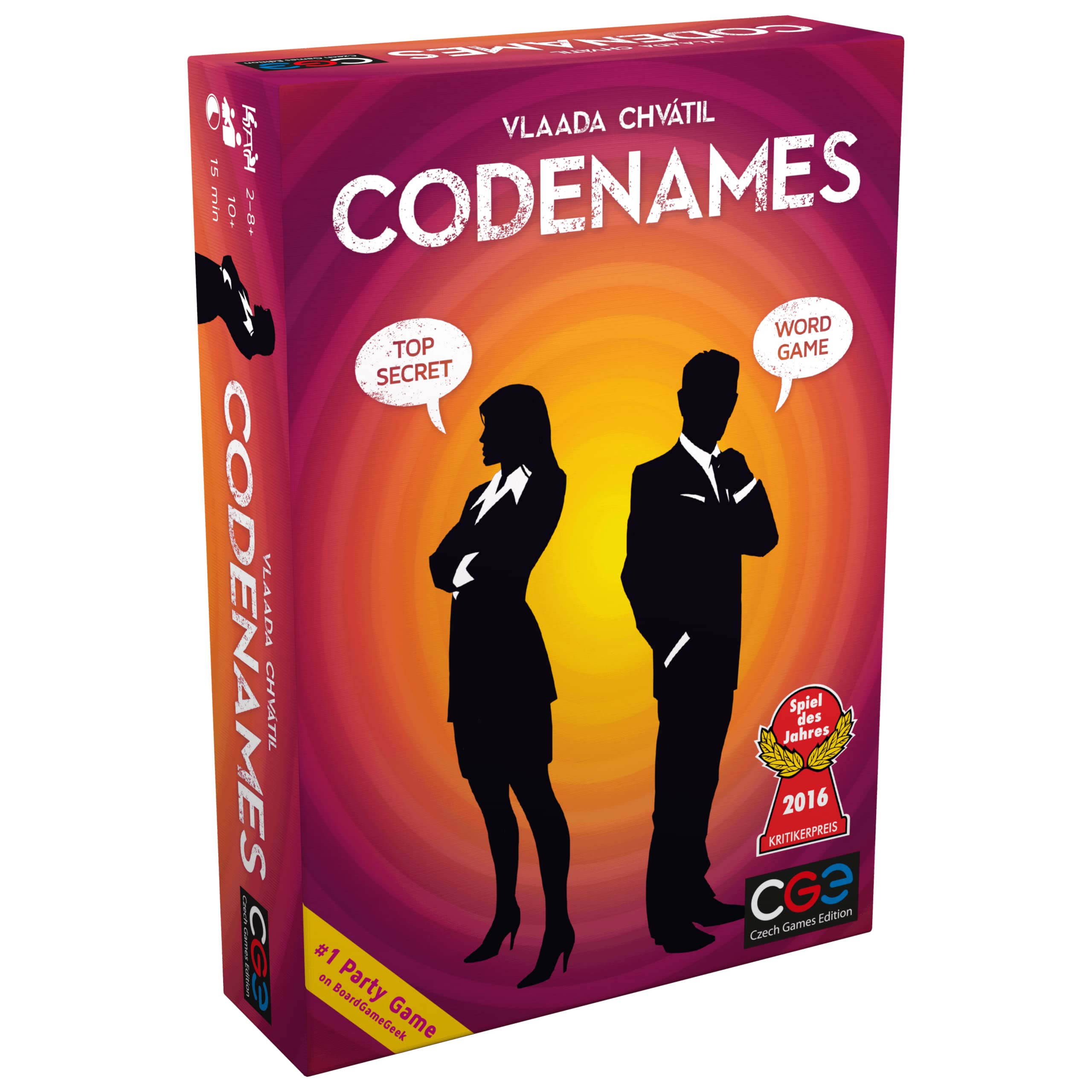 Codenames Board Game by Czech Games Edition - Fun Spy-Themed Party Game for Adults & Families - Perfect for Game Nights, Team Building & Social Gatherings