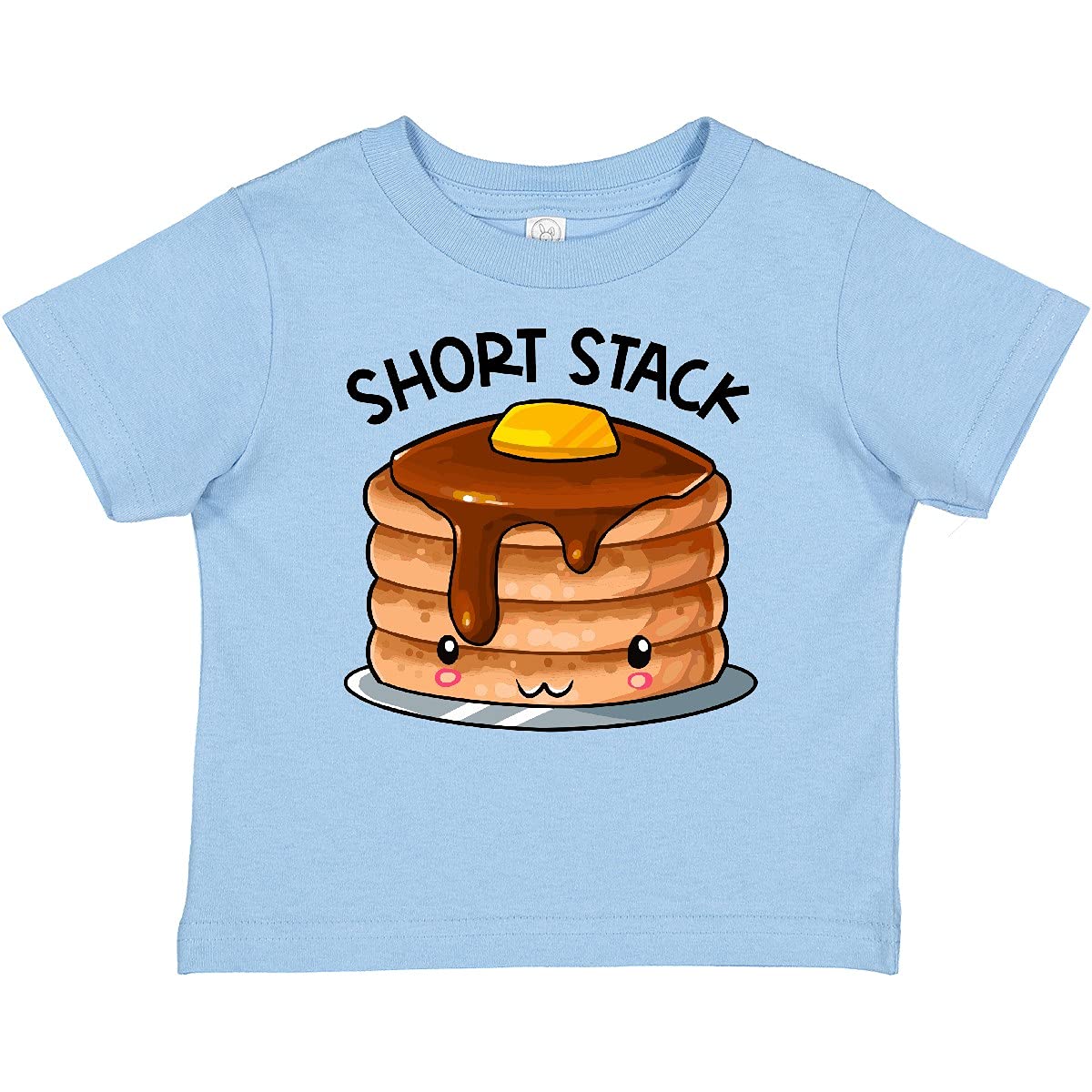 Inktastic Short Stack Cute Pancake Breakfast Baby T-Shirt - Adorable Infant Graphic Tee for Boys & Girls - Perfect for Family Breakfast, Playdates & Photo Shoots
