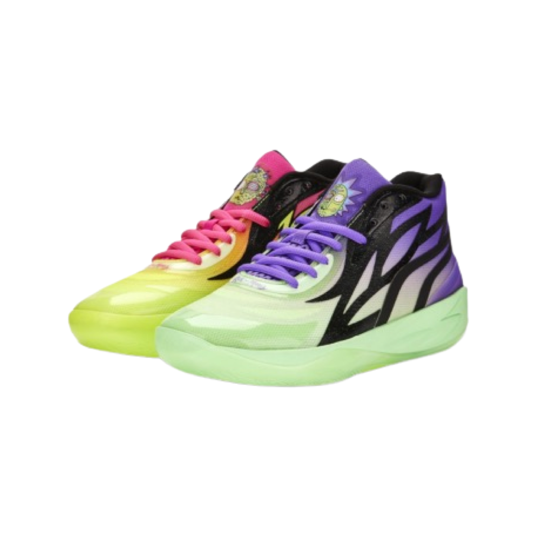 Puma LaMelo Ball MB.02 Rick & Morty Basketball Shoes - Limited Edition NBA Sneakers for Men - High Performance Court Shoes for Basketball Games & Streetwear Fashion