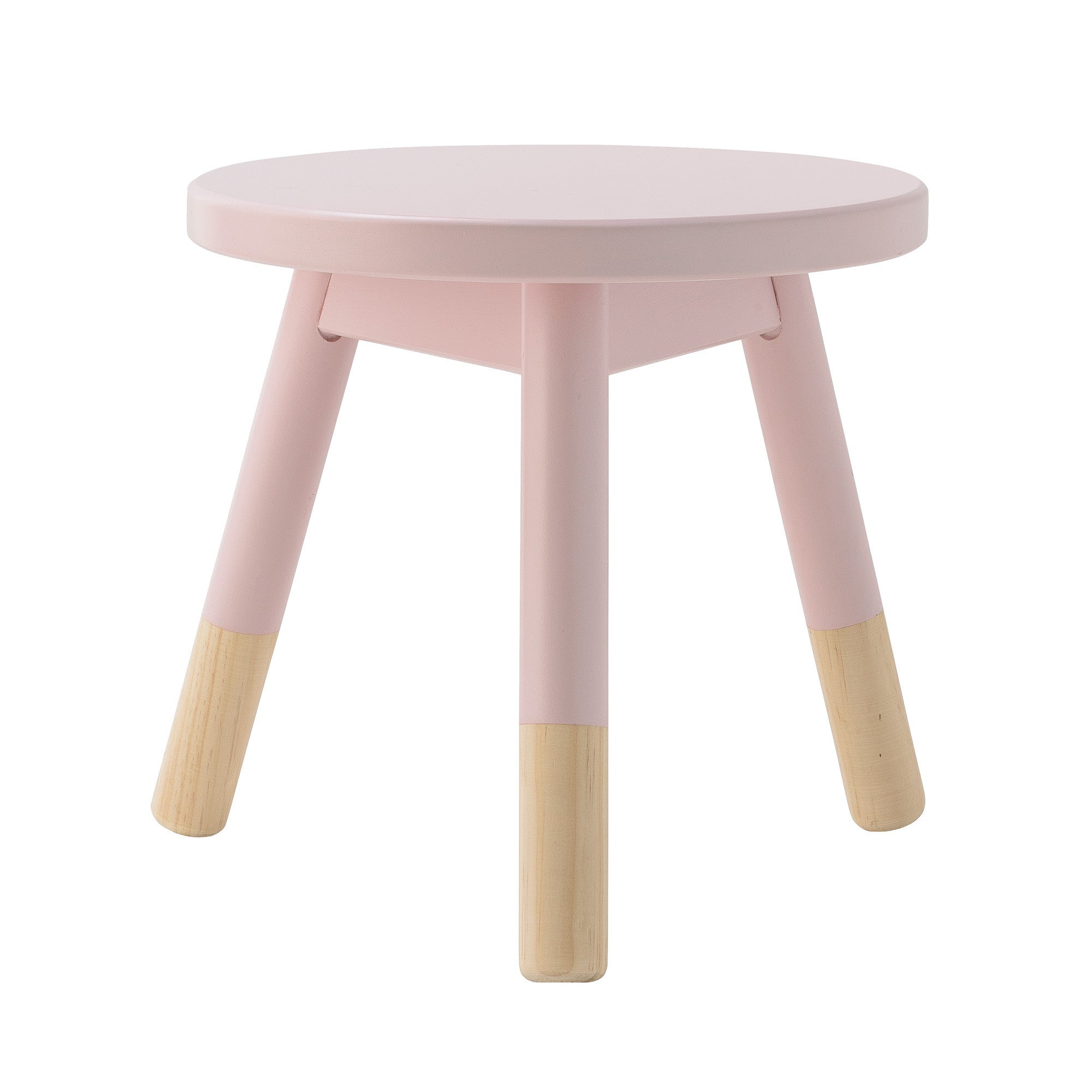 Bloomingville Natural Wood Stool - Modern Boho Home Decor for Living Room, Bedroom, or Patio