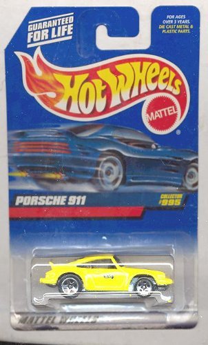 Hot Wheels 1999-995 Yellow Porsche 911 1:64 Scale Die-Cast Model Car - Collectible Toy for Kids & Adults, Perfect for Display, Racing Games & Gift Giving