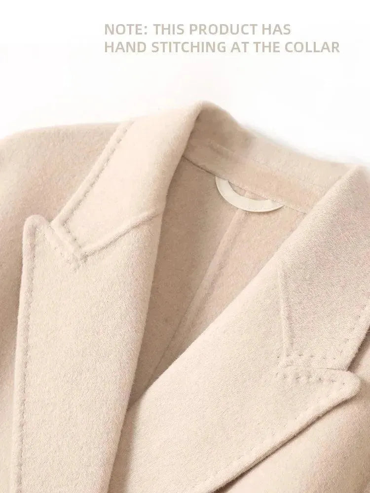 Women's Warm Winter Wool Wrap Coat - Soft & Stylish Outerwear for Cold Weather - Perfect for Office, Travel & Casual Outings