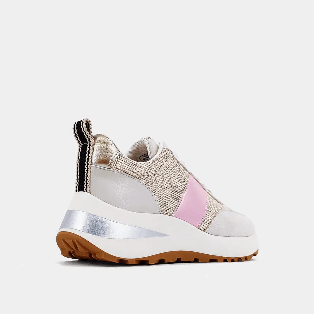 Pink Serafina Sneakers for Women - Comfortable Casual Walking Shoes - Trendy Fashion Sneakers for Running, Gym, and Everyday Wear