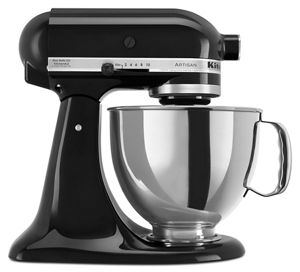 KitchenAid Artisan 5-Quart Stand Mixer (4.7L) - Onyx Black | Professional Baking & Cooking Appliance for Home Bakers & Chefs | Perfect for Dough, Cake Mix, Whipping Cream & More