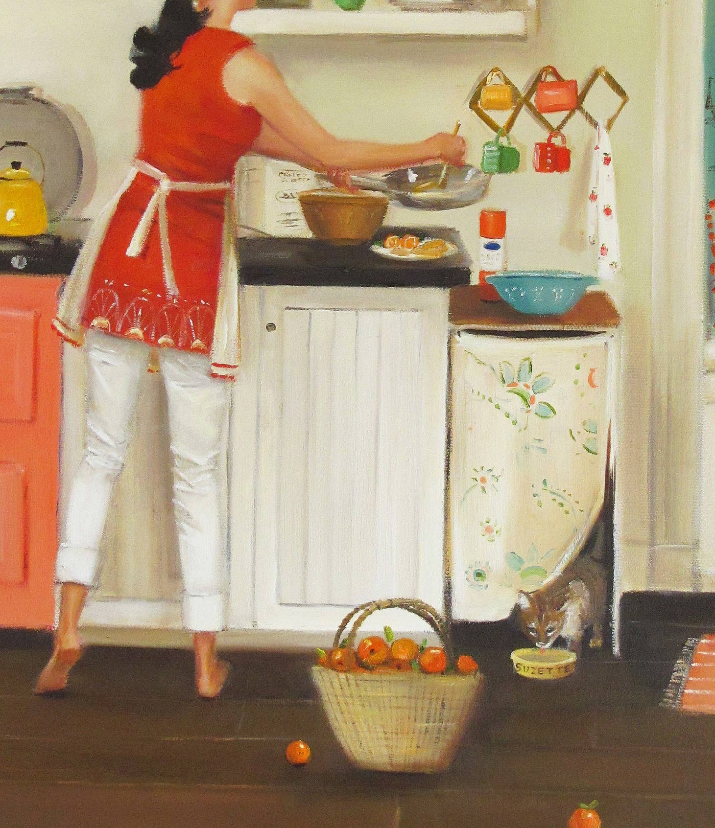 Vintage Suzette Crepes Small Art Print - French Dessert Wall Decor for Kitchen, Cafe & Dining Room