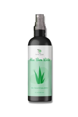 Aloe Vera Water Toner for Face - Fragrance-Free Hydrating Mist for Men & Women | Anti-Inflammatory, Pore Tightening Skin Care | Makeup Remover & DIY Skincare | 100ml | Perfect for Daily Use & Post-Workout Refreshment