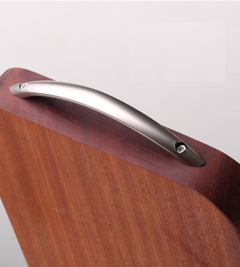 Premium Natural Wood Cutting Board - Solid Sapele Wood, No Glue or Paint, 13.4