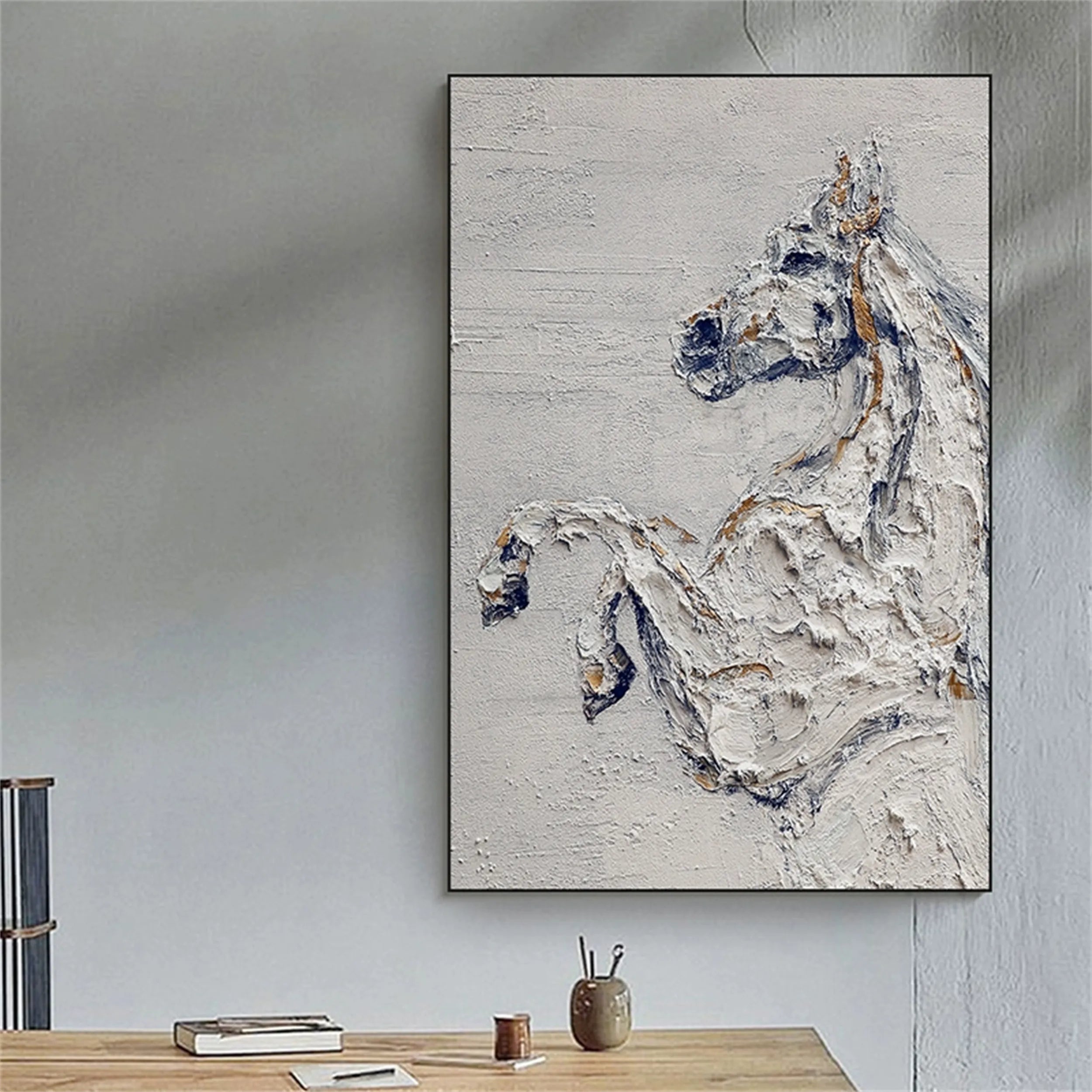 Animal Art Painting #AP042 - Handmade Wildlife Canvas Art for Home & Office Decor | Perfect for Living Room, Bedroom, and Gift Giving