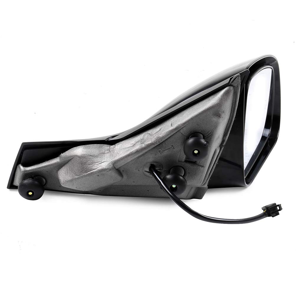 SCITOO Right Side View Mirror Replacement for 2004-2008 Pontiac Grand Prix - Passenger Side Heated Manual Folding Exterior Mirror (Black, GM1321279) - Perfect for Parking Assistance & Blind Spot Visibility