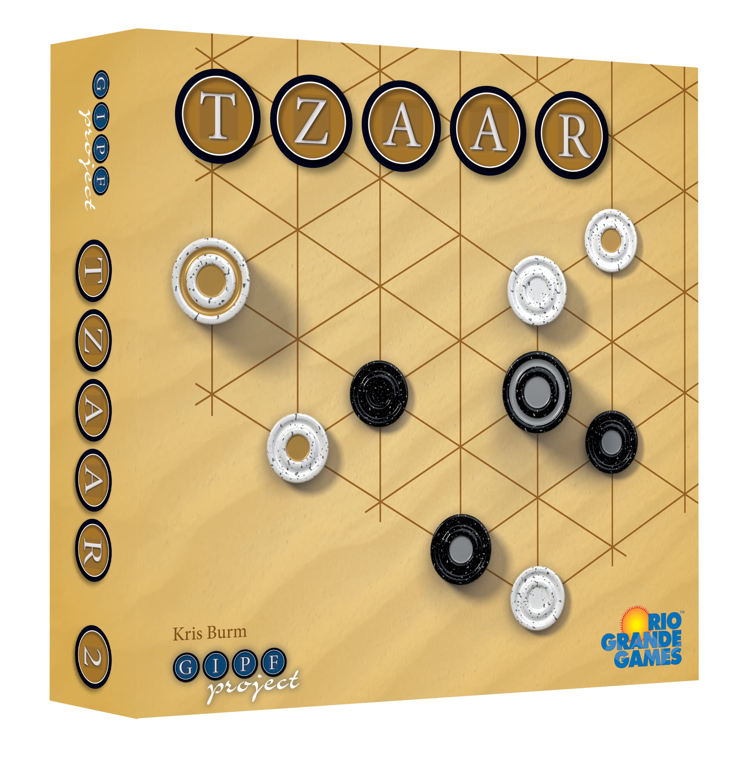 Tzaar Strategy Board Game by Rio Grande Games - 2 Player Competitive Game for Adults & Teens - Perfect for Family Game Nights & Date Nights - Enhances Critical Thinking & Social Skills - Great Gift for Strategy Lovers - Ideal for Couples Night In & Friendly Competitions | Fun for Game Enthusiasts & Social Gatherings | Perfect for Indoor Entertainment & Brain Training Activities