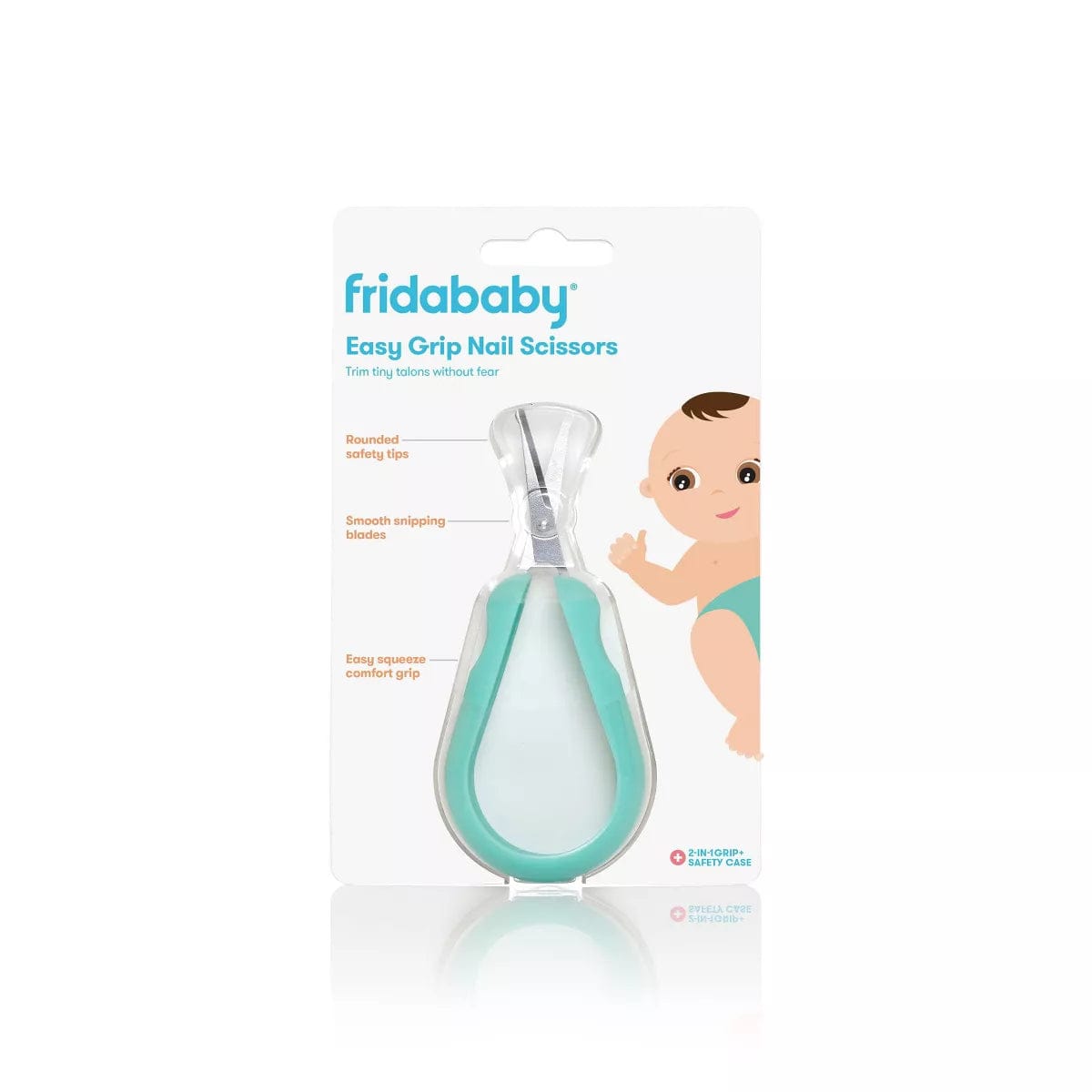 Fridababy Baby Nail Scissors - Safe & Precise Infant Nail Clippers for Newborns & Toddlers - Gentle Grooming Essential for Nursery Care & Travel