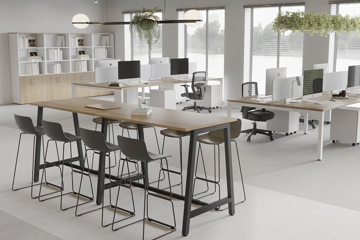 Quadro A Legs Large Counter Table - 3200L x 700W - Heavy Duty Metal Frame for Kitchen Island, Restaurant, or Commercial Use