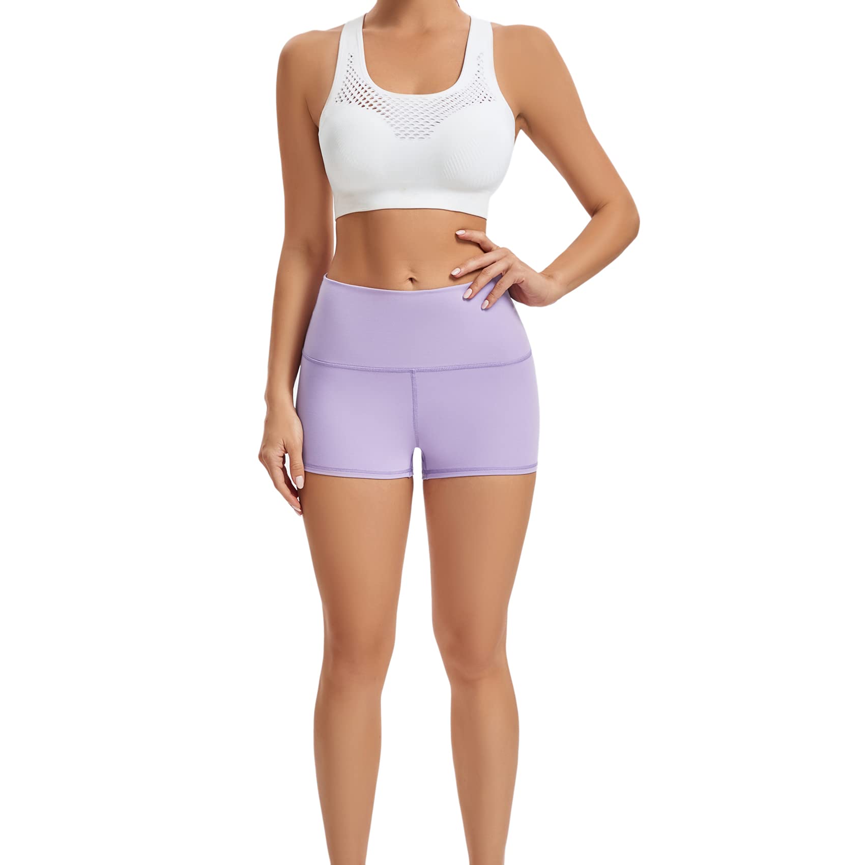 LXNMGO High Waist Yoga Shorts for Women - 2