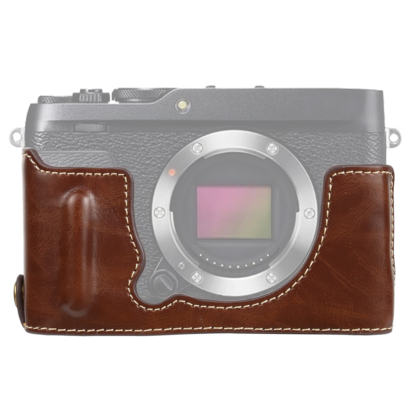 Premium PU Leather Camera Half Case with 1/4 inch Thread - Protective Cover for FUJIFILM XE4 | Durable & Stylish Design for Travel & Outdoor Photography