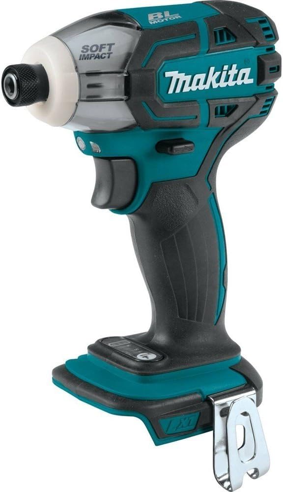 Makita XST01Z 18V LXT Lithium-Ion Brushless Cordless Oil-Impulse 3-Speed Impact Driver - Tool Only - Perfect for Construction, Woodworking, and DIY Home Projects