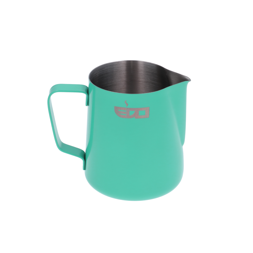 Professional EDO Barista Milk Pitcher - 20oz Stainless Steel Coffee Frothing Jug for Latte Art, Perfect for Home & Commercial Espresso Machines - Ideal for Coffee Shops, Cafes & Baristas