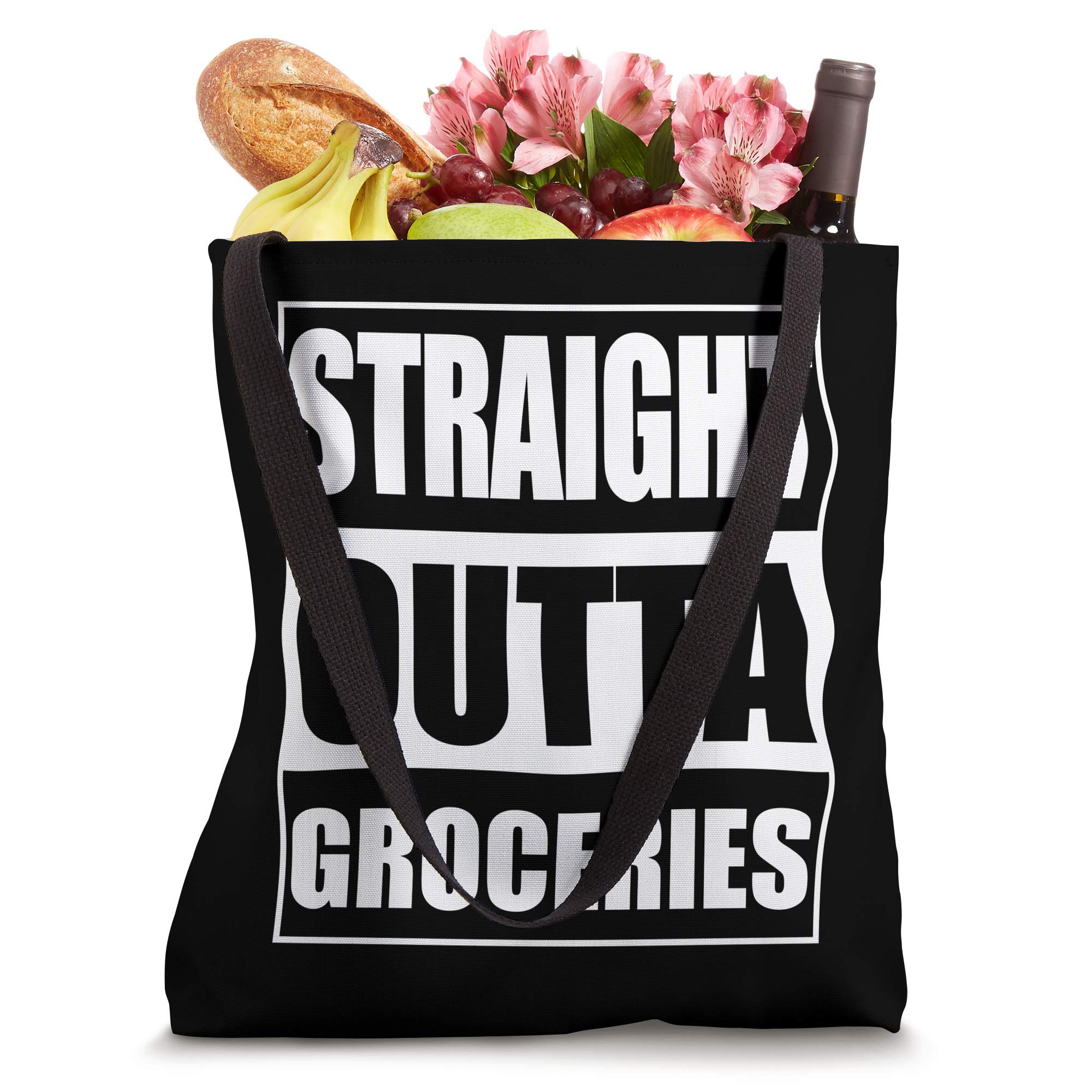 Straight Outta Groceries Tote Bag - Eco Shopping & Market