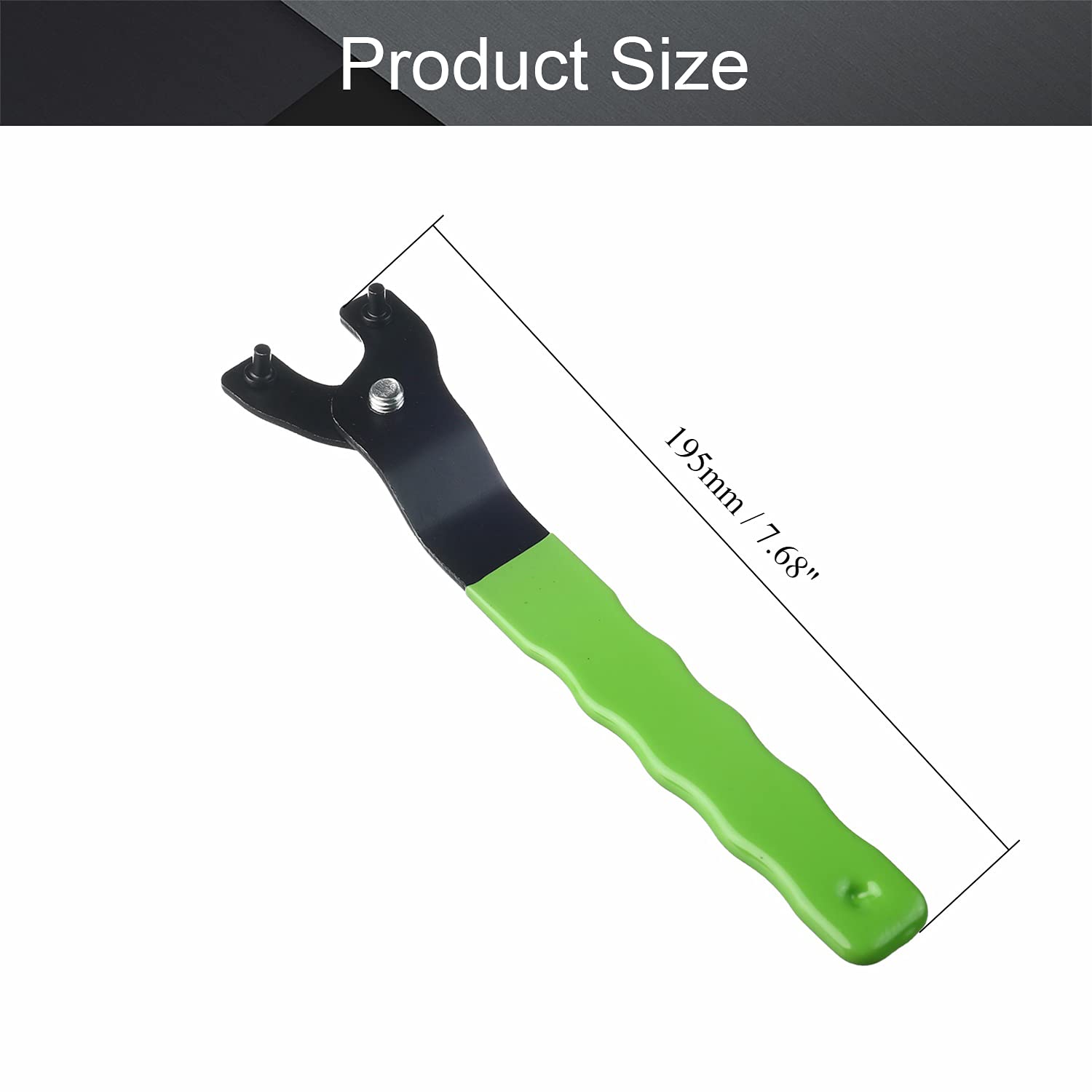 Adjustable Angle Grinder Wrench 12-47mm - Universal Grinder Lock Nut Spanner Tool for Dewalt, Milwaukee & Bosch - Perfect for Metal Cutting, Polishing & DIY Projects (1-Piece)