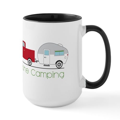 White/Black Inside - Gone Camping Mugs
