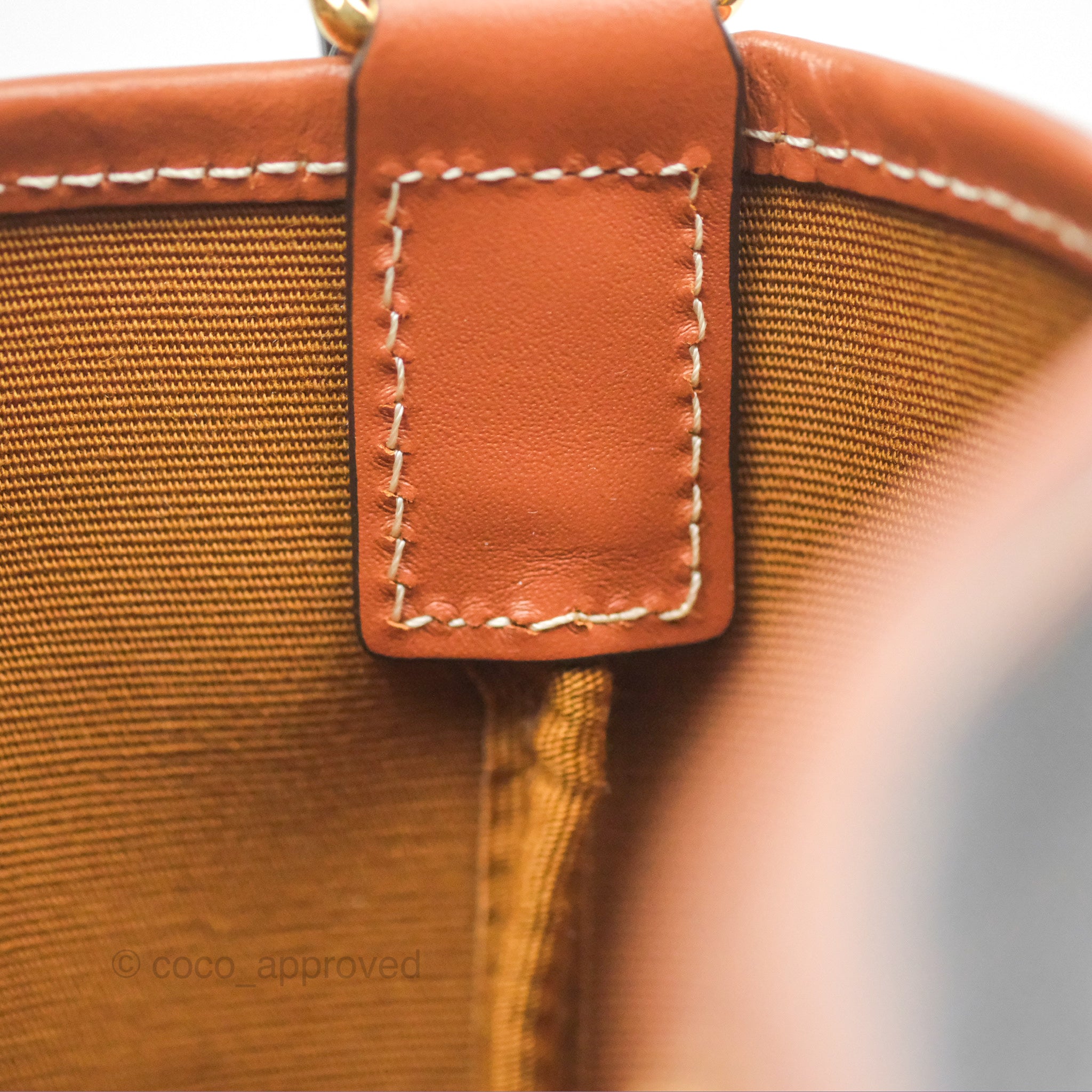 Celine Small Bucket Bag in Triomphe Canvas & Tan Calfskin Leather - Perfect for Everyday Use, Work & Travel