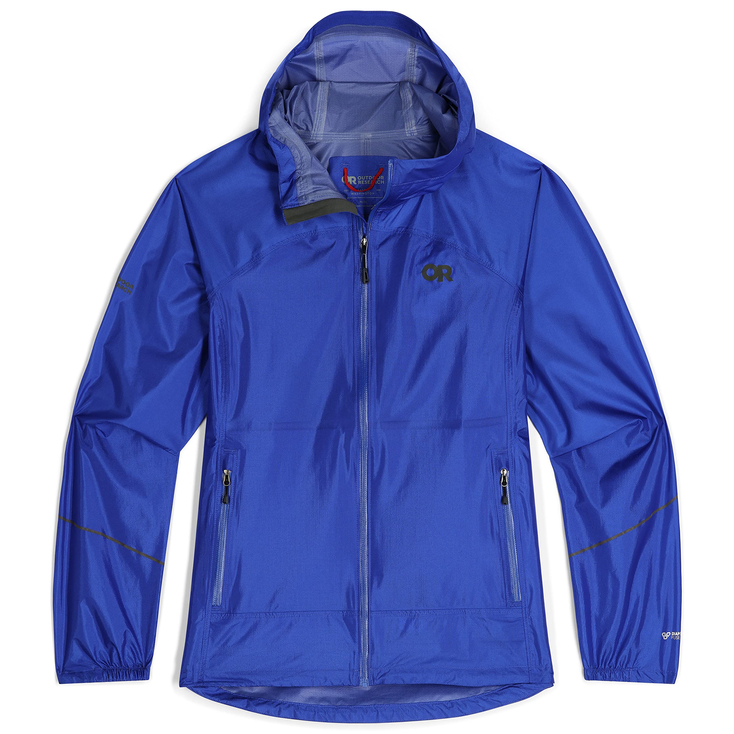 Outdoor Research Women's Ultralight Helium Waterproof Rain Jacket - Breathable Windproof Hiking Shell, Ultramarine Blue, XS - Perfect for Backpacking, Camping & Outdoor Adventures
