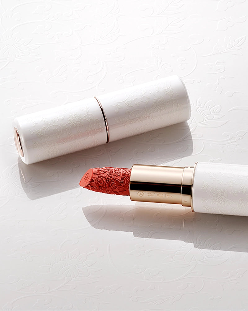 Blooming Rouge Porcelain Lipstick - Long Lasting Matte Lipstick with Hydrating Formula, Vegan & Cruelty-Free - Perfect for Everyday Wear, Date Night & Special Occasions