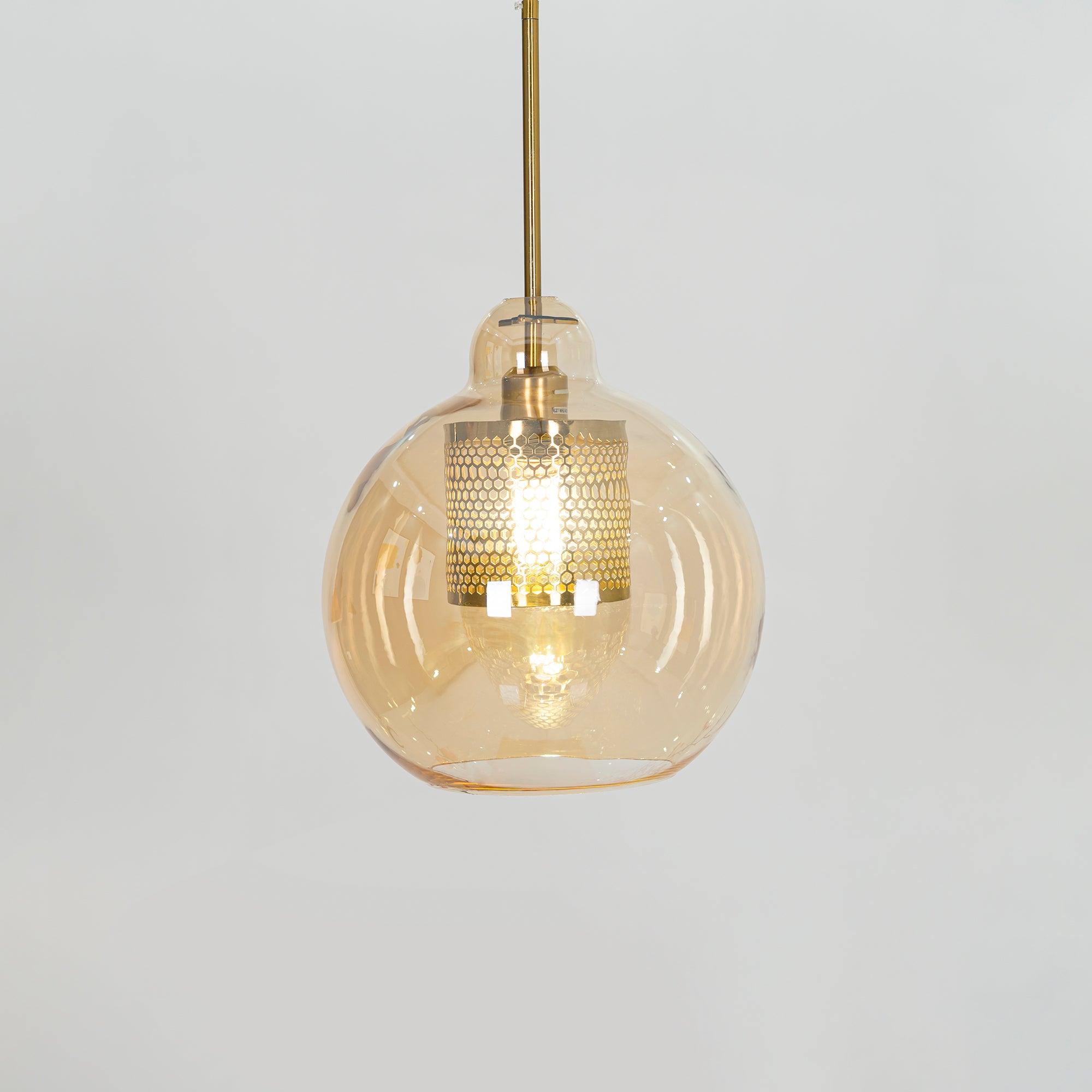 Chiswick Glass Pendant Light - Modern Hanging Ceiling Lamp for Kitchen Island, Dining Room & Bedroom Lighting