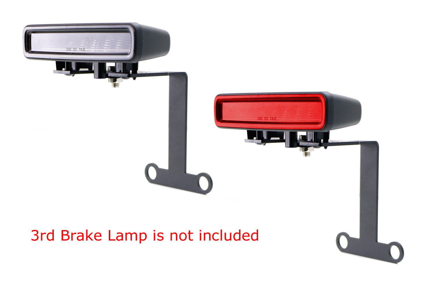 3rd Brake Light Relocation Bracket for 2018+ Jeep Wrangler JL - Heavy Duty Spare Tire Mounting Kit for Off-Road & Adventure Use