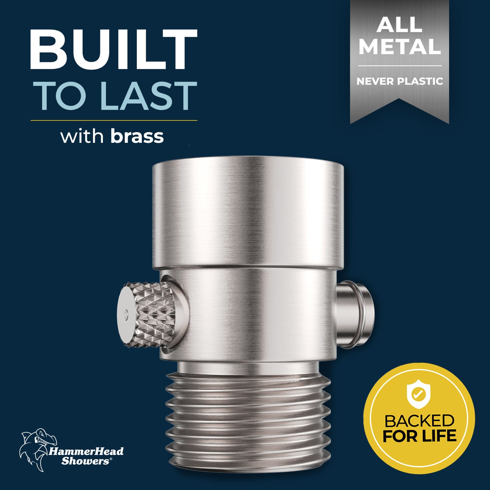 Water-Saving Shower Head Shut Off Valve - Adjustable Flow Control for Bathroom & RV Use - Perfect for Water Conservation & Low Pressure Showers