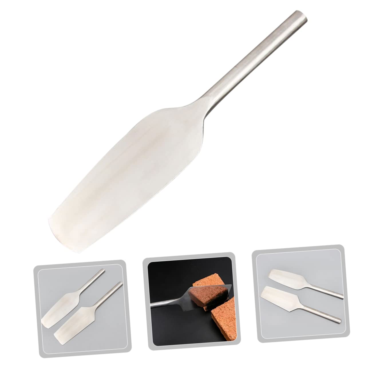 2-Piece Stainless Steel Plaster & Tile Tools Set - Margin Trowel & Drywall Trowel for Concrete, Masonry, Flooring & Construction Work - Durable Metal Tools for Professional Contractors & DIY Home Renovation Projects