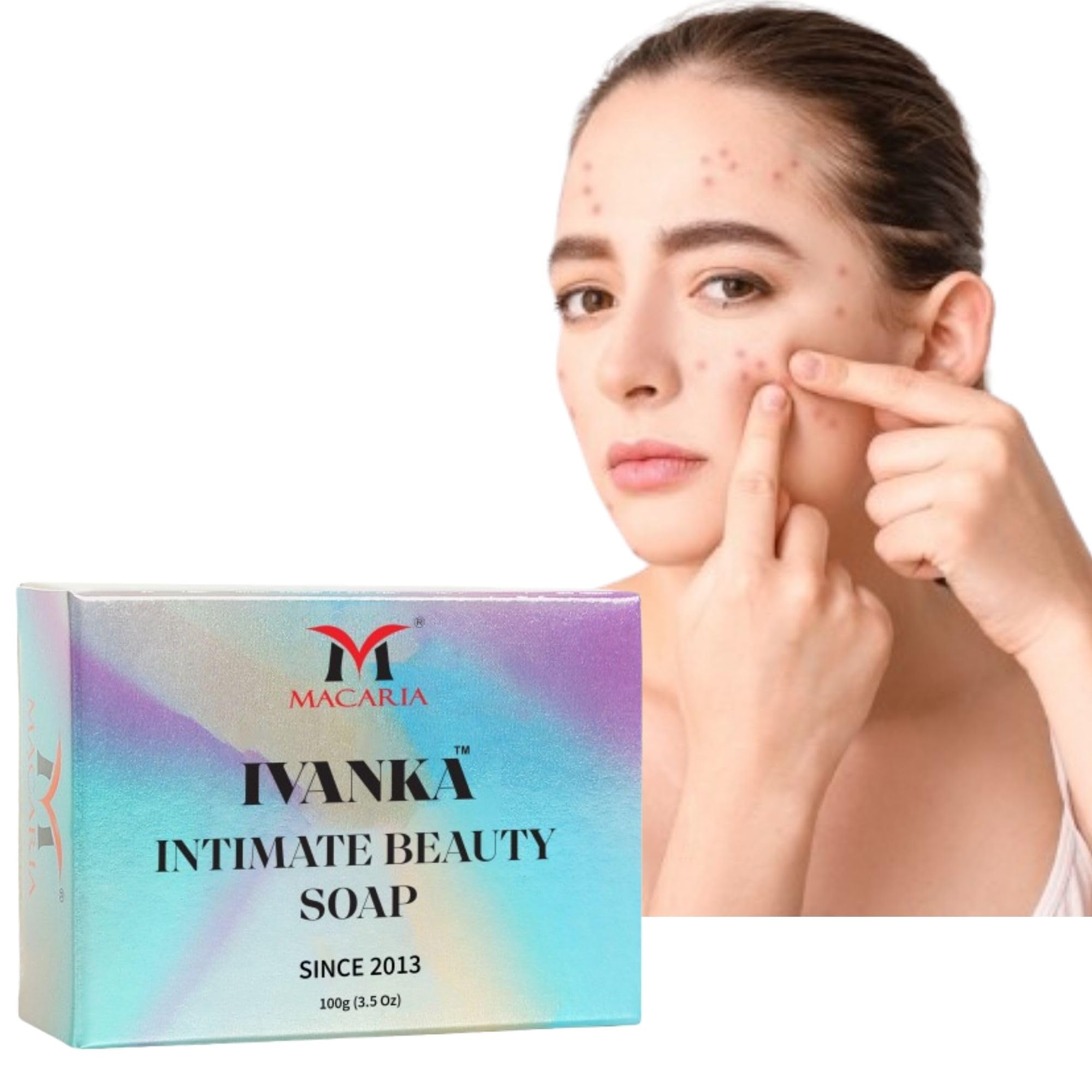 Instant Whitening Pimple Remover Soap - Ivanka Soap for Skin Brightening & Fairness | Acne Treatment & Glowing Skin Care for Daily Use