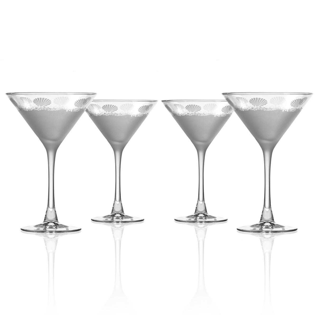 Premium Sea Shore 7.5oz Martini Glasses Set - 12 Pack for Cocktails, Wine & Entertaining | Elegant Glassware for Home Bar, Parties & Gifts