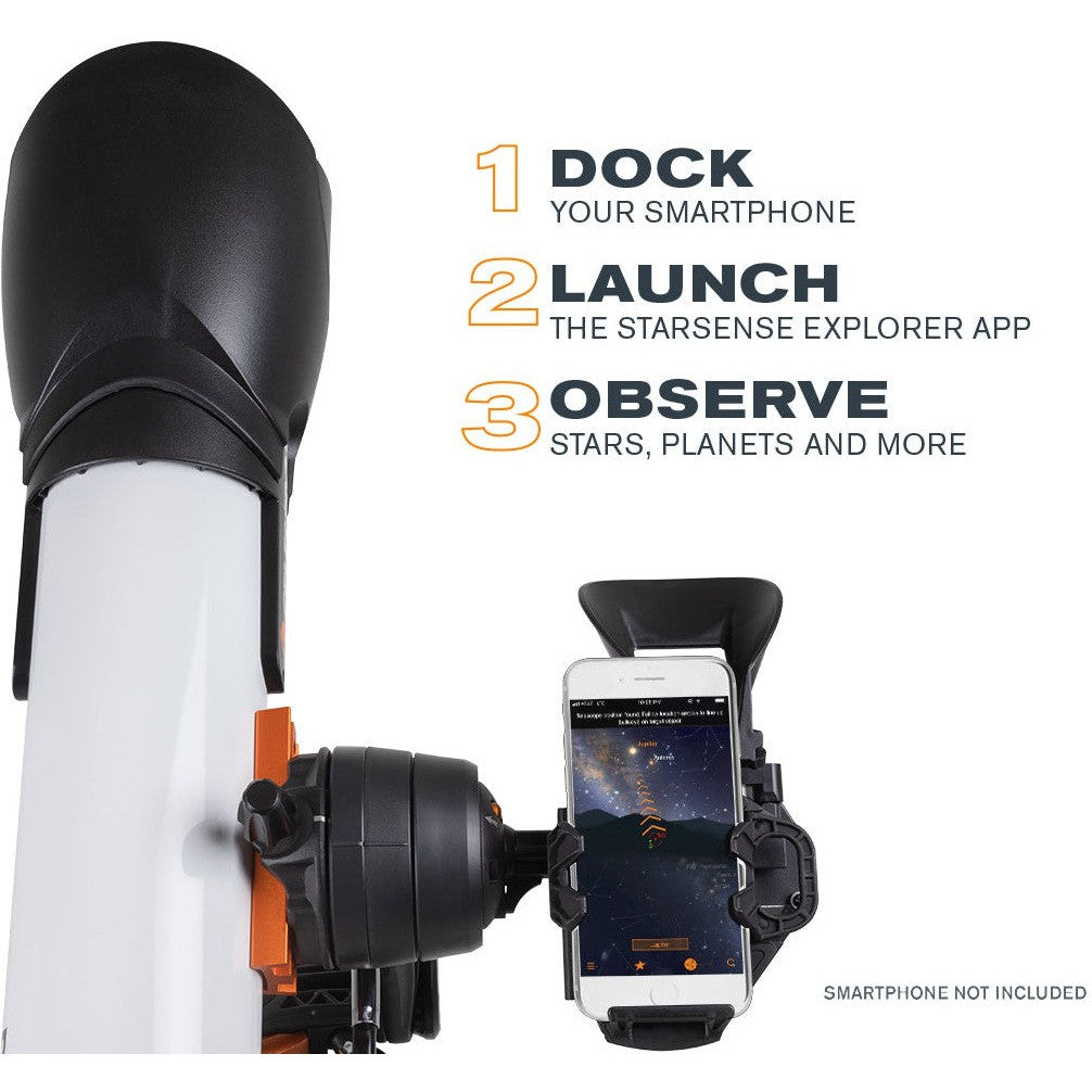 Celestron StarSense Explorer DX 100AZ Smartphone App-Enabled Refractor Telescope - Used Astronomy Equipment for Stargazing & Astrophotography