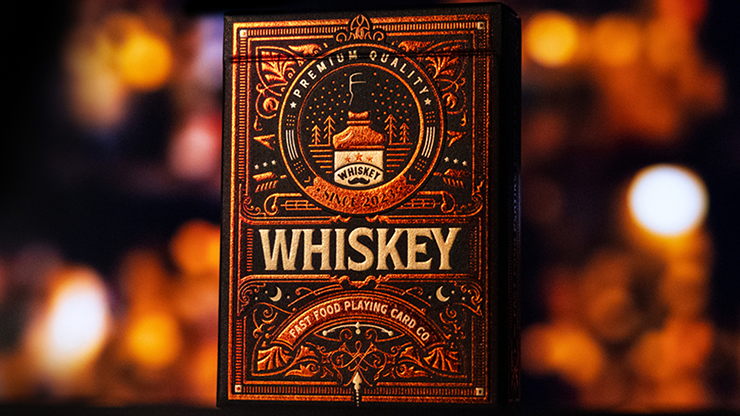 Premium Whiskey Themed Playing Cards - 52 Poker Deck for Bourbon & Scotch Lovers - Perfect for Game Nights, Gifts & Bar Decor